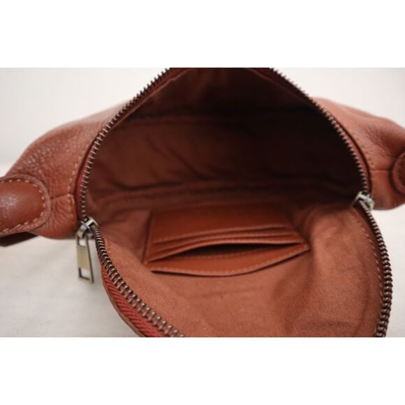 Free People OB2087391 Women's O/S Brown Leather Palmer Crossbody Bag Purse - Picture 7 of 11